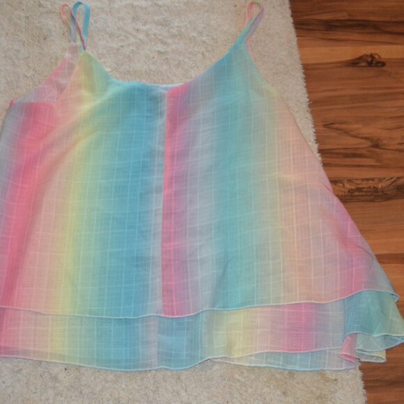 A cute Pastel Spaghetti Strap Top. - Picture 2 of 3